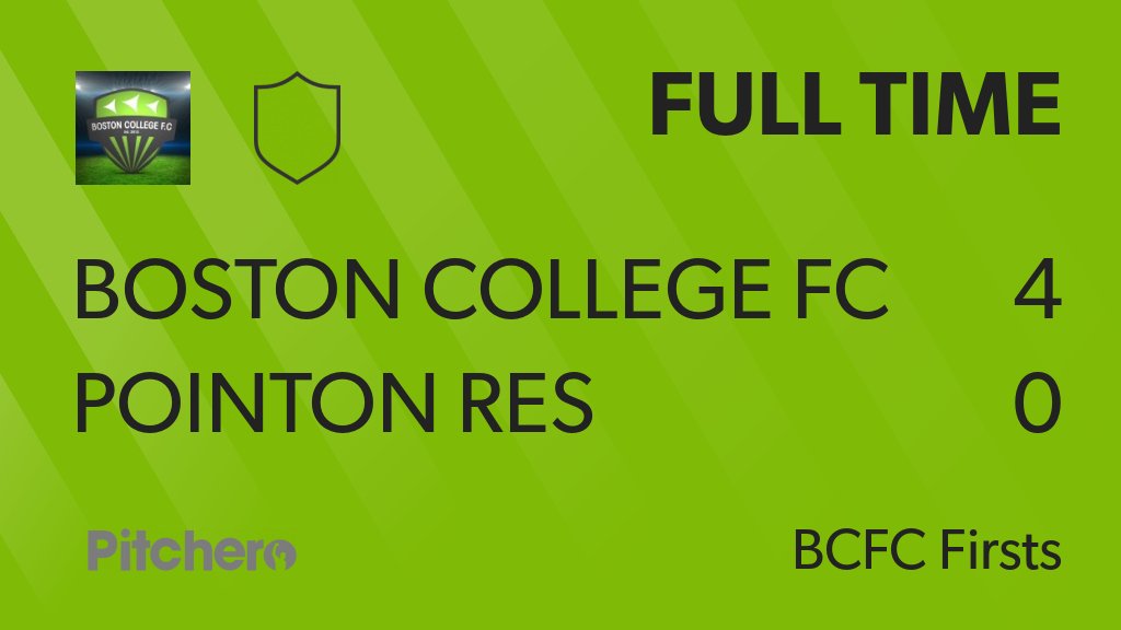 FULL TIME: Boston College FC 4 - 0 Pointon Res
#BOSPOI #Pitchero
pitchero.com/clubs/bostonco…