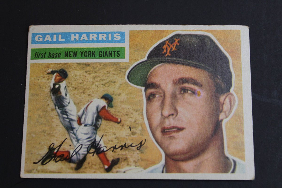 Wisdom_Lane's tweet image. Vintage 1956 Topps Baseball Card Number 91 Gail Harris First Base New York Giants White Back Variety tuppu.net/ffd1680e #WisdomLane #Etsy #Number91