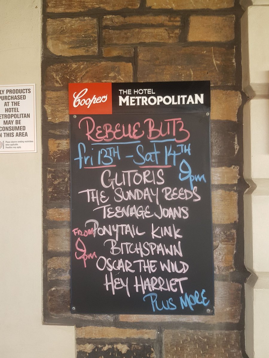  #PubCrawl:  @hotel_metro is a true Adelaide pub stayer.I love this pub, built in 1883 it's next to Her Majesty's Theatre and opposite the Central Markets.It has character and is a great band venue.The time I was there  @ThreeDRadio was hosting the mighty  @ggggglitoris. – at  Hotel Metropolitan