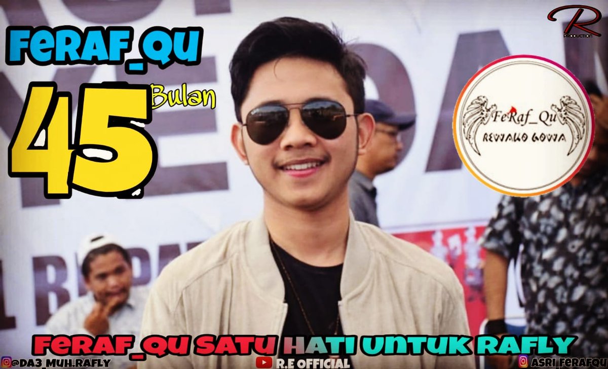 Udah 45bulan Ferafqu satu hati untuk Rafly 
Doa terbaik untuk seluruh Ferafqu di dunia hehe 🙏🏻💞 semoga makin kompak makin solid makin sayang sm kesayangan rafly pokoknya makin plus plus deh yahh🎉🎊🎈✨