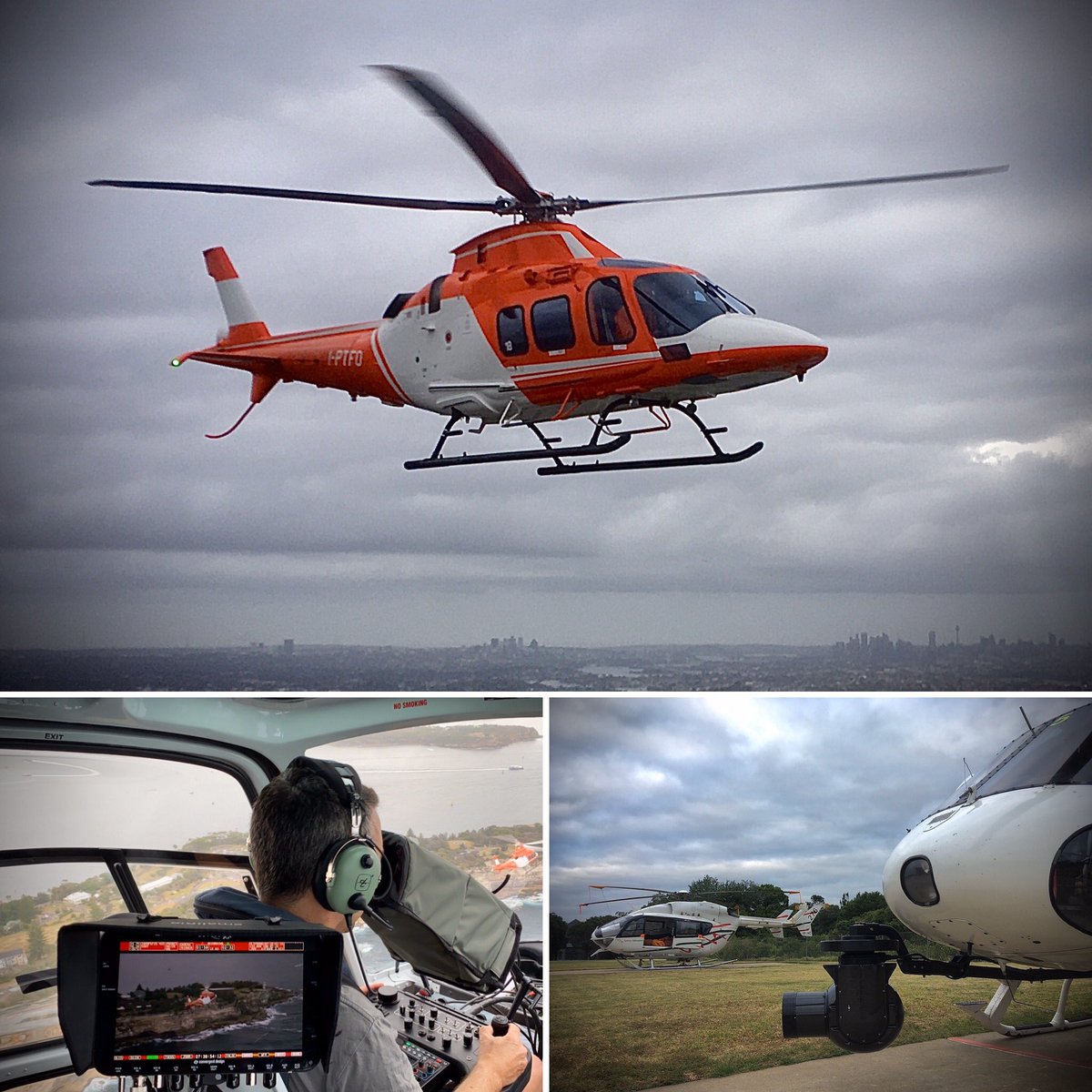 FlyingFeatures's tweet image. Filming some epic #airtoair of @LDO_Helicopters thanks to #skyhighphotos this morning over majestic Sydney Harbour with our @GyroSSystems Cinema Pro #aerialfilming #aerials #heli #helicopter #filming #excited