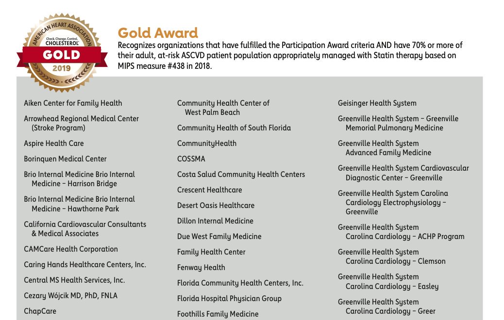 Cezary Wojcik (@cwojcik) on Twitter photo Got the <a href="/American_Heart/">American Heart Association</a> #CCCC Gold Award! <a href="/nationallipid/">National Lipid Association</a> <a href="/ASPCardio/">ASPC</a> <a href="/OHSUKnight/">OHSU Knight Cancer Institute</a> Got the <a href="/American_Heart/">American Heart Association</a> #CCCC Gold Award! <a href="/nationallipid/">National Lipid Association</a> <a href="/ASPCardio/">ASPC</a> <a href="/OHSUKnight/">OHSU Knight Cancer Institute</a>