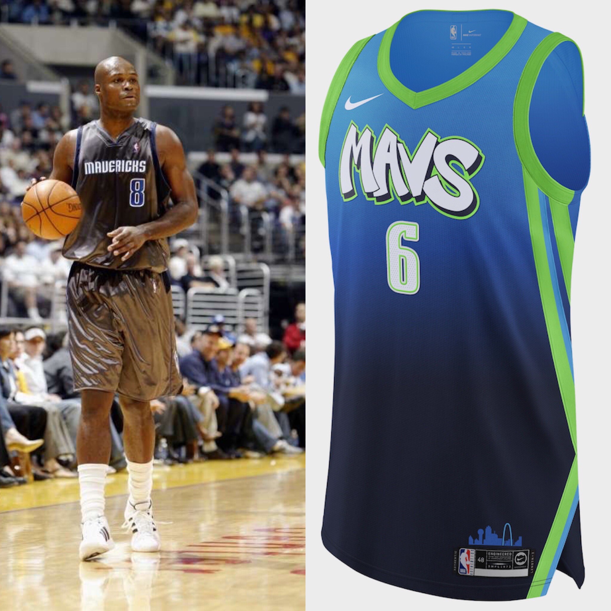 mavericks trash bag jerseys