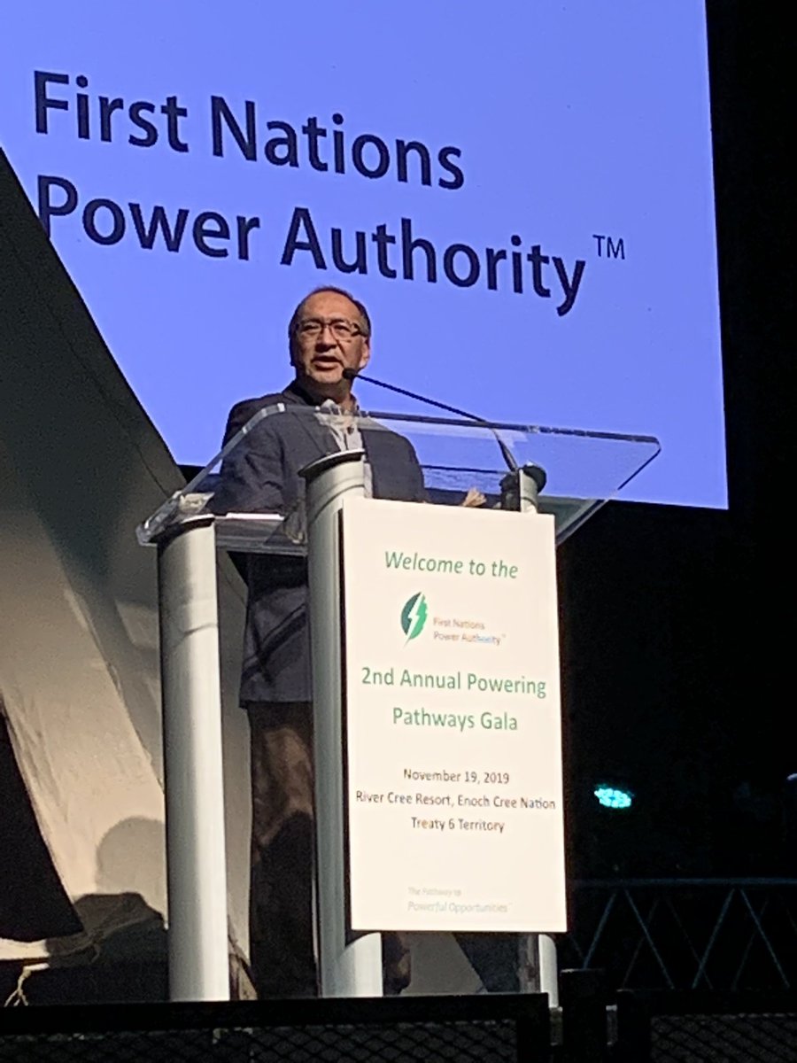 Chairman’s Gala -Clean Energy Opportunities with the First Nations Power Authority. #FNPower #GreenEnergyForum2019 #Cleanenergy #Indigenousleaders #IndigenousEconomy