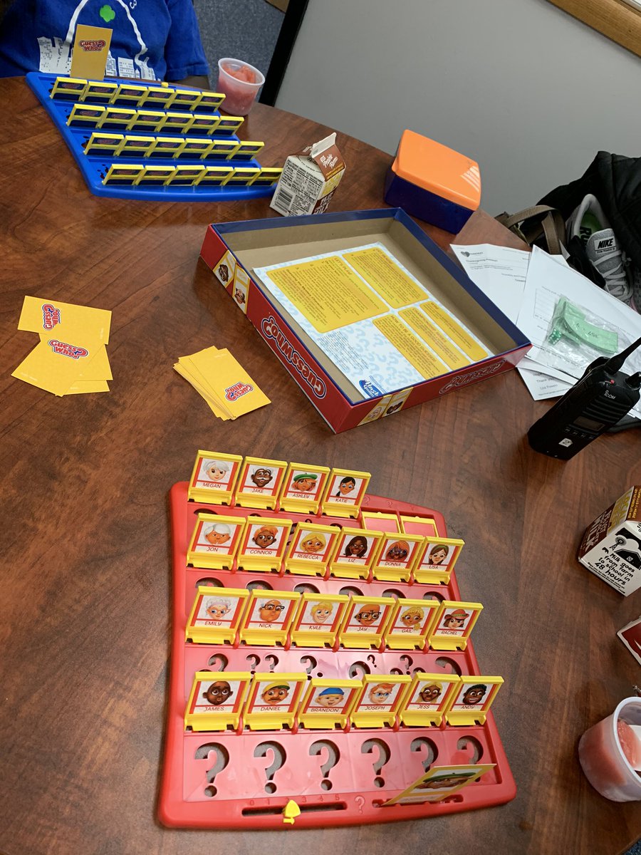 drmhellwig's tweet image. Just a little lunch time Guess Who today during a lunch bunch. #lunchtime #funwithstudents #GuessWho