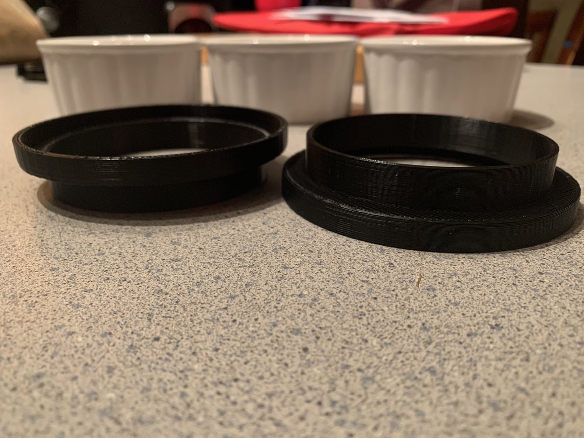 MCHRISP1's tweet image. More #PracticalPrinting in the kitchen! Now those ramekins can stack! #3DPrinting solutions for the home is easier than you think!