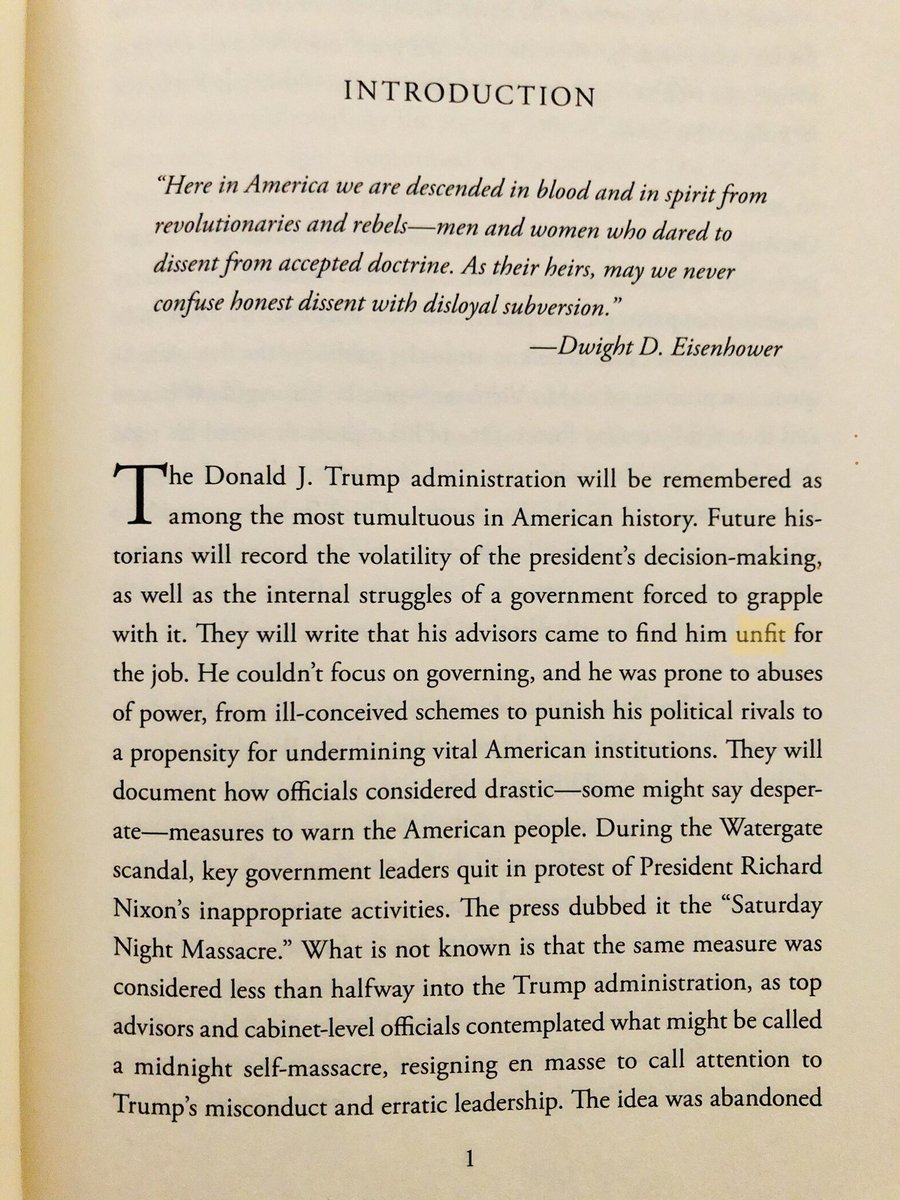 QuakerNana's tweet image. [Trump’s] “advisors came to find him unfit for the job” from #Anonymous #AWarning