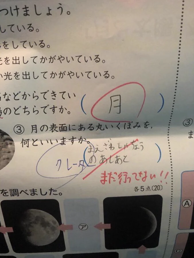 月の表面にある丸いくぼみの新しい解答ｗｗｗ