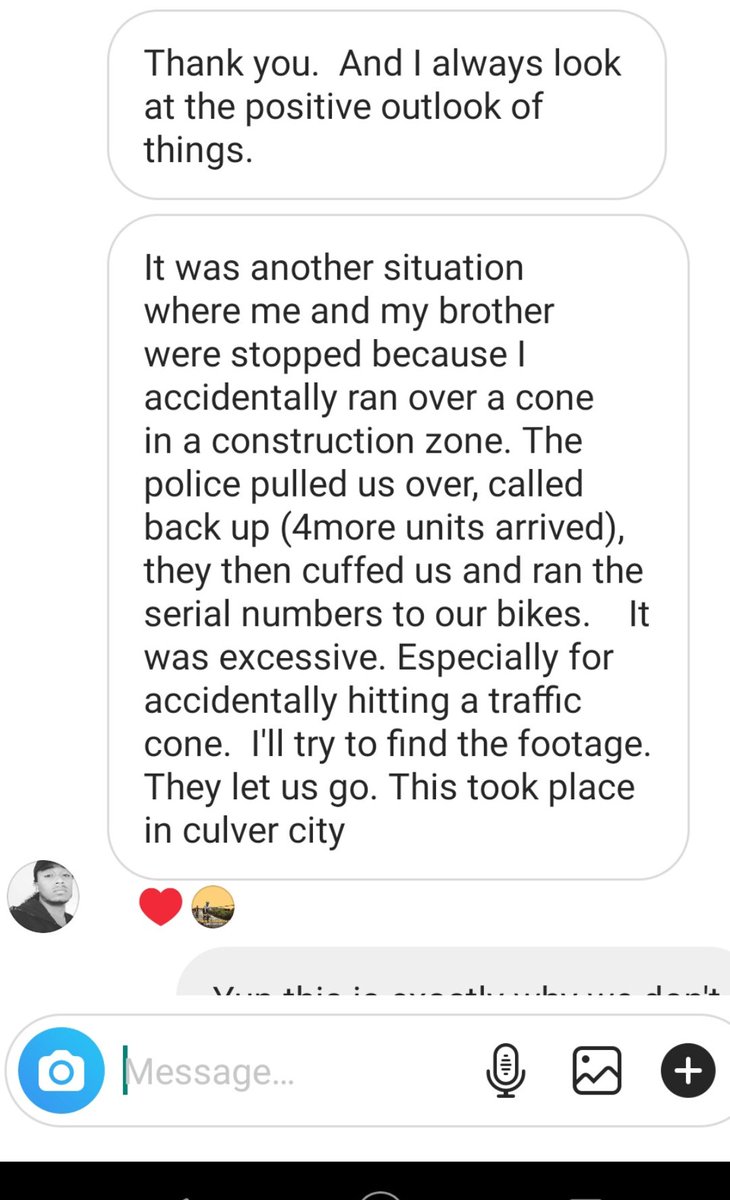 When we talk about safety we need to remember that most people are not safer with police presences. Sistemic Racism / policies run deep. 'Biking is not a crime' neither is being brown but here we are #safetyforwhom #streetsafety #activetransportation