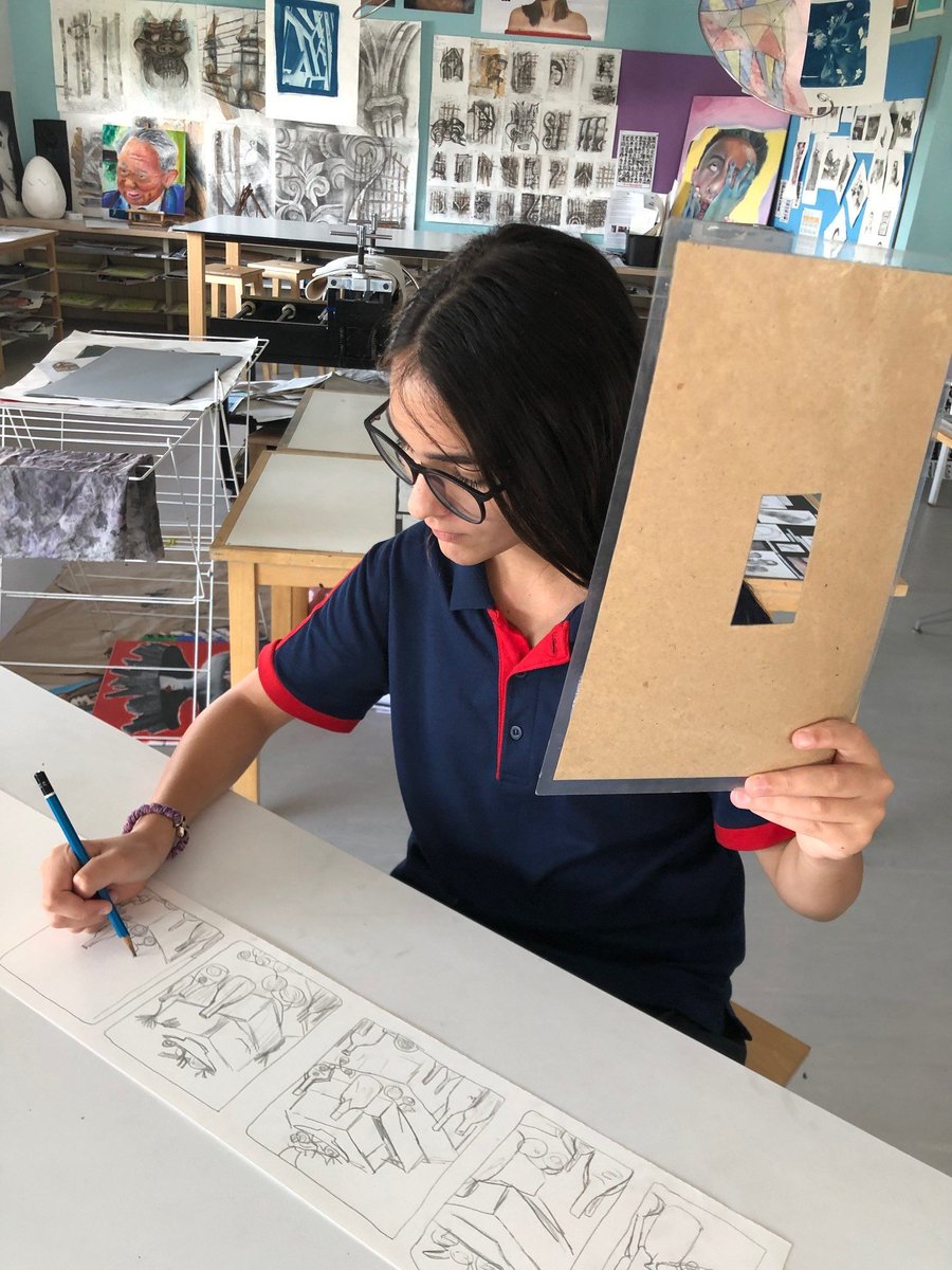 Art1072's tweet photo. Year 8 Observation drawing- composition development.  #CognitaWay #teamS107 https://t.co/oEkLhJQukx