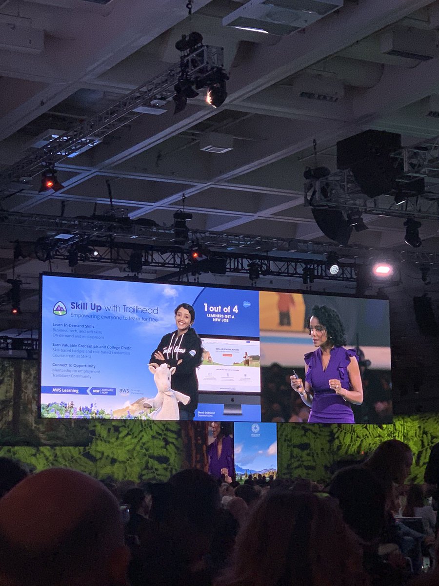 Angelique_hello's tweet photo. Keep learning and keep moving. 1 out of the 4 learners get a new job. 

Great announcement on the launch of the Trailhead Go learning app, available for everybody. Install and start today (iOS only) https://t.co/Jmw87tXy76
 #salesforce #trailblazer #dreamforce https://t.co/4Z8ztOAhbl