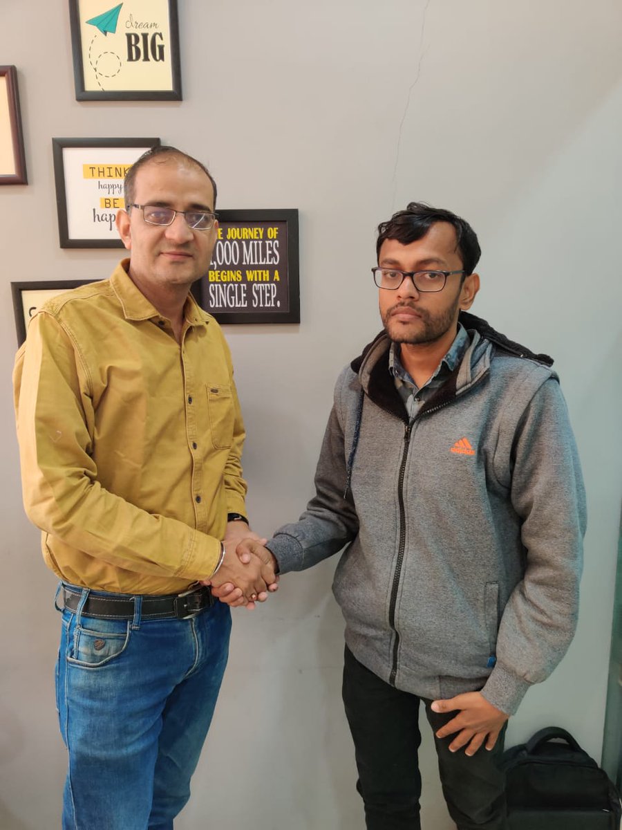 AmkaySoftware's tweet image. We welcome our new trainee Arpit shah
for Python and R Programing At AmKay Software Solution.
Register on: 7014627305
#APcomputer #pythonwithdatascience #advancejava #androiddevelopment #python #webdevelopment #machinelearningwithpython #ethicalhacking #computertraininginstitute