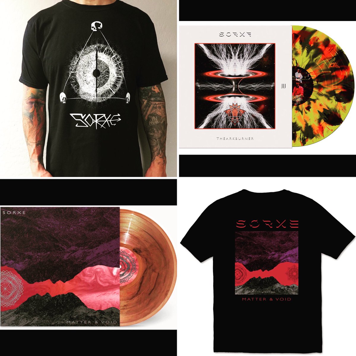 sorxeband's tweet photo. We have some merch left over from tour. If you didn’t get a chance to pick something up at one of our shows, here’s your chance. We’ll even deliver in PHX area.
T-shirts - $15
LPs - $20
https://t.co/zRKcIDyfRT
#sorxe #sorxeband #buybandmerch #prostheticrecords #sludgemetal https://t.co/iGZ4f8UdqZ