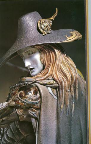 Here's another Takayuki Takeya statue of Vampire Hunter D. Nobody does a better job of translating Amano's ethereal paintings into three dimensional form!