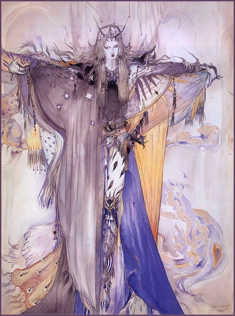 Anyway, if you're a longtime Amano fan, whether you consciously realize it or not, you've also been a fan of Elric of Melniboné this whole time!