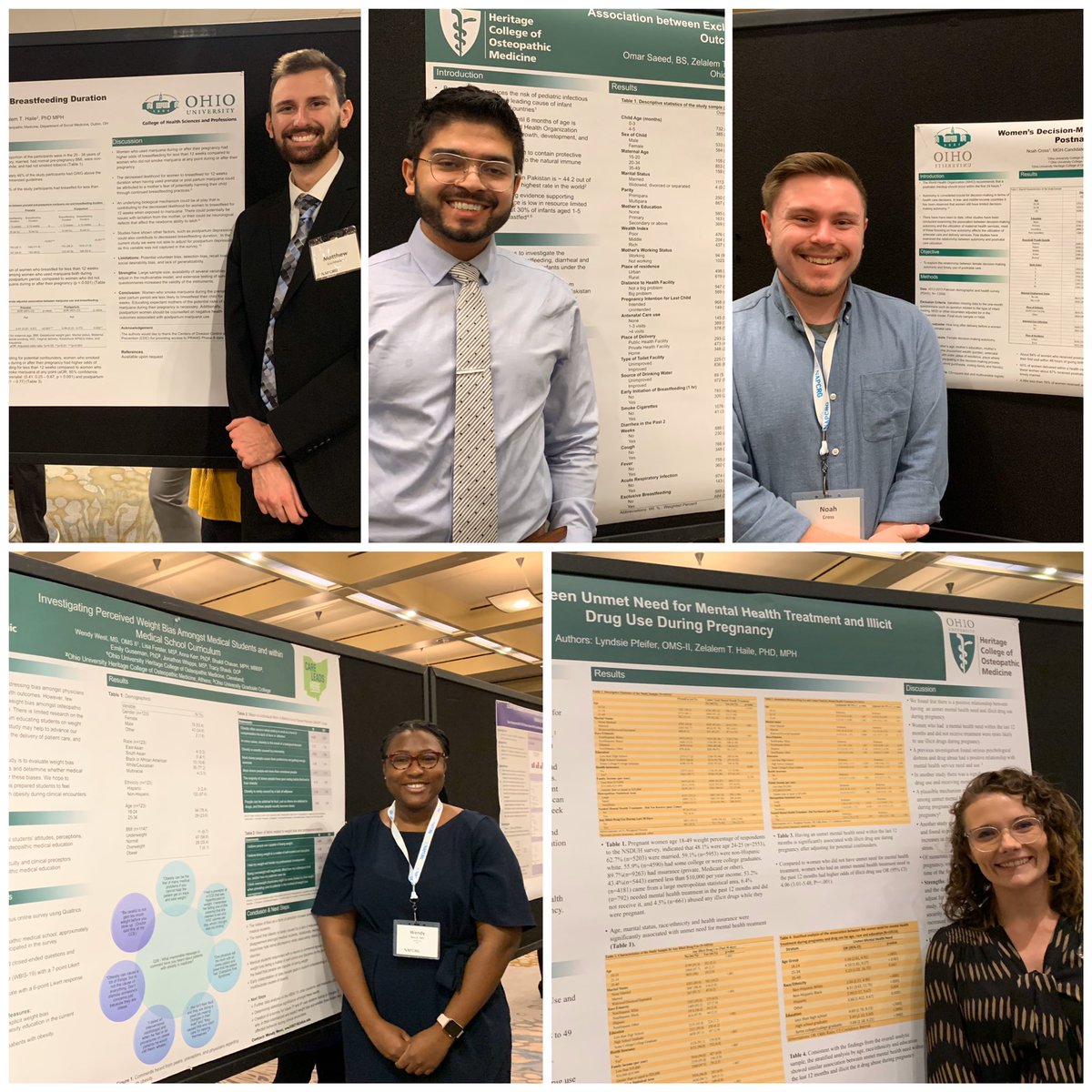 What a day for #medstudent poster presentations by @OUHCOM @OUHCOMSocMed students. #NAPCRG2019 They made @ohiou proud. @BobcatsDiscover @NAPCRG