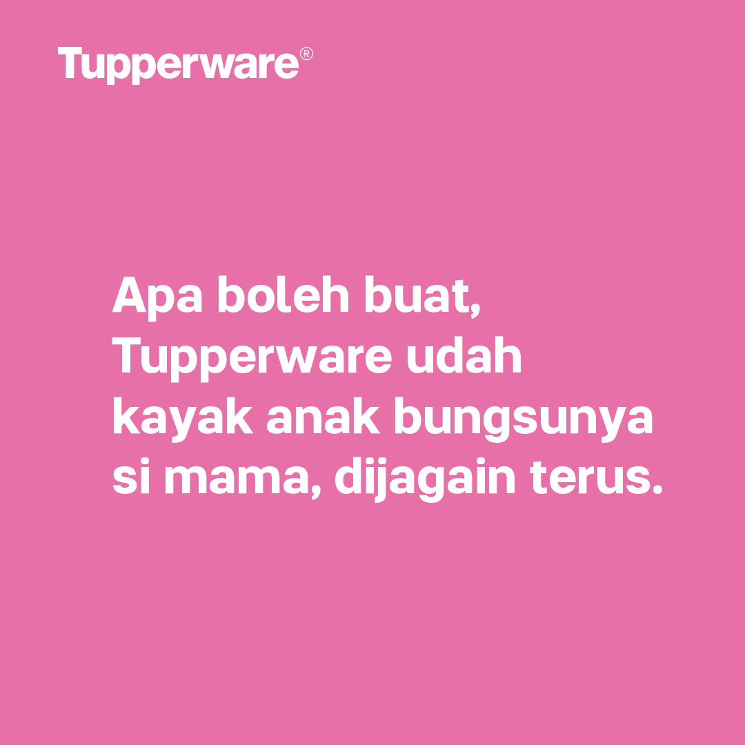 tupperwareID's tweet photo. Kalau kamu anak tunggal, jangan sedih, karena sekarang kamu punya adek! #PakeTupperware https://t.co/KyZgPJIQiv