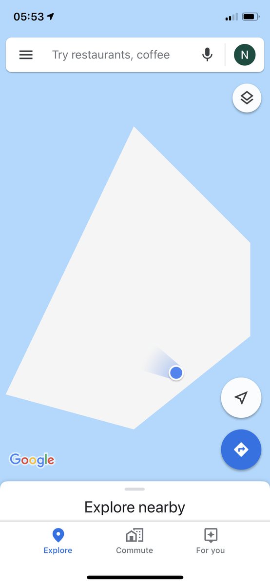 Just landed in the middle of the sea, staying on a pentagon ☀️