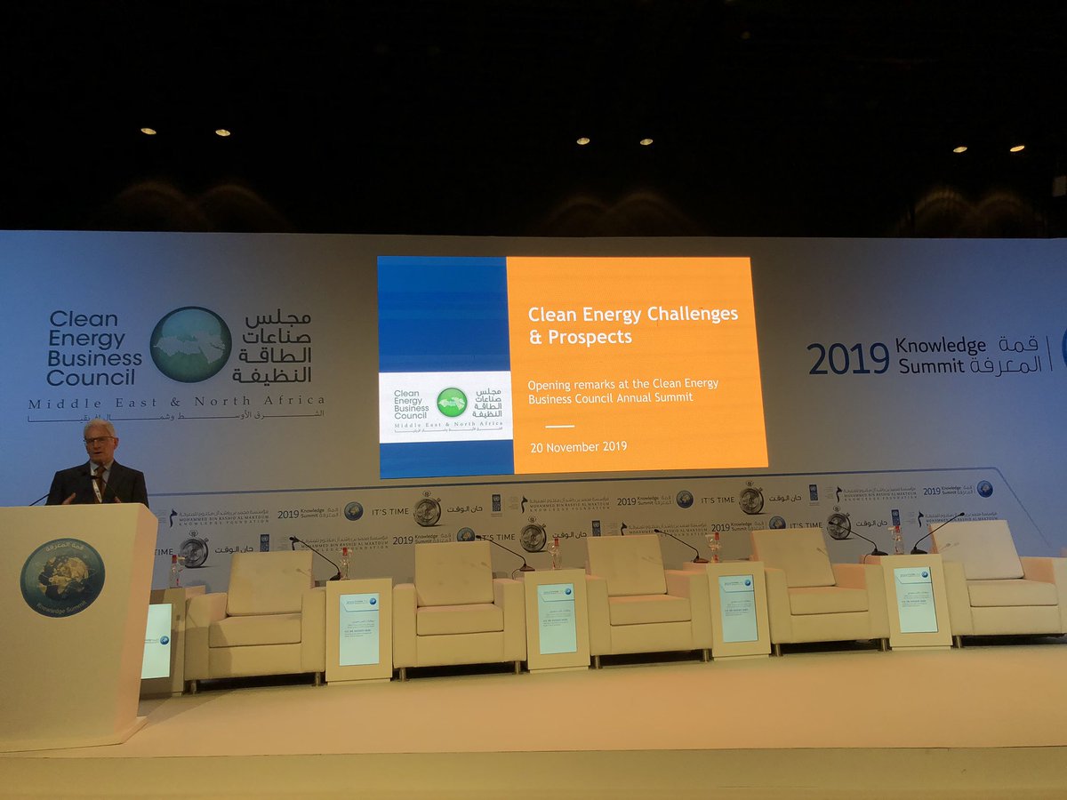 NSA_economics's tweet photo. #RenewableEnergy investments: Solar and #China emerge as clear leaders this decade with falling tech costs @Nasser_Saidi @CEBC2 #KnowledgeSummit2019 https://t.co/KjCrCxX0S4