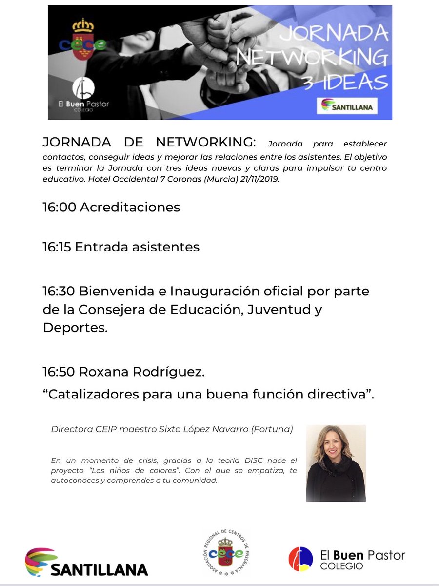 euterpe1975's tweet image. Gracias a la organización por contar conmigo y con mi proyecto !
@pablomninirola 
@CECEducacion
 
@ColeBuen_pastor
 
@SANTILLANA_es
 
II Jornada de Equipos Directivos, próximo 21 de noviembre. #3ideas #MarketingEducativo #Educación