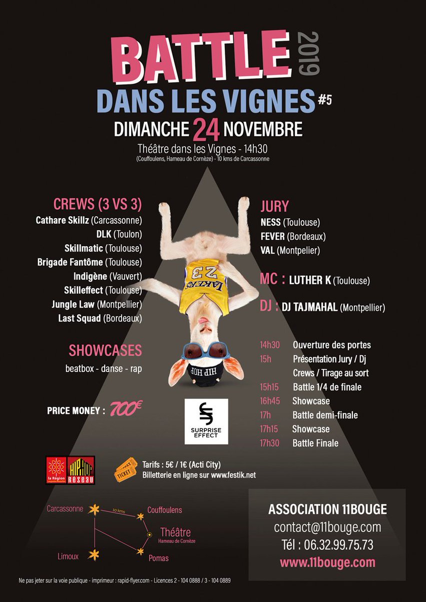 ⭐ Association 11bouge :  L'Epopée continue, Break And Sign, danse hip-hop et langue des signes, Battle Dans Les Vignes,...  - mailchi.mp/11bouge/concer…