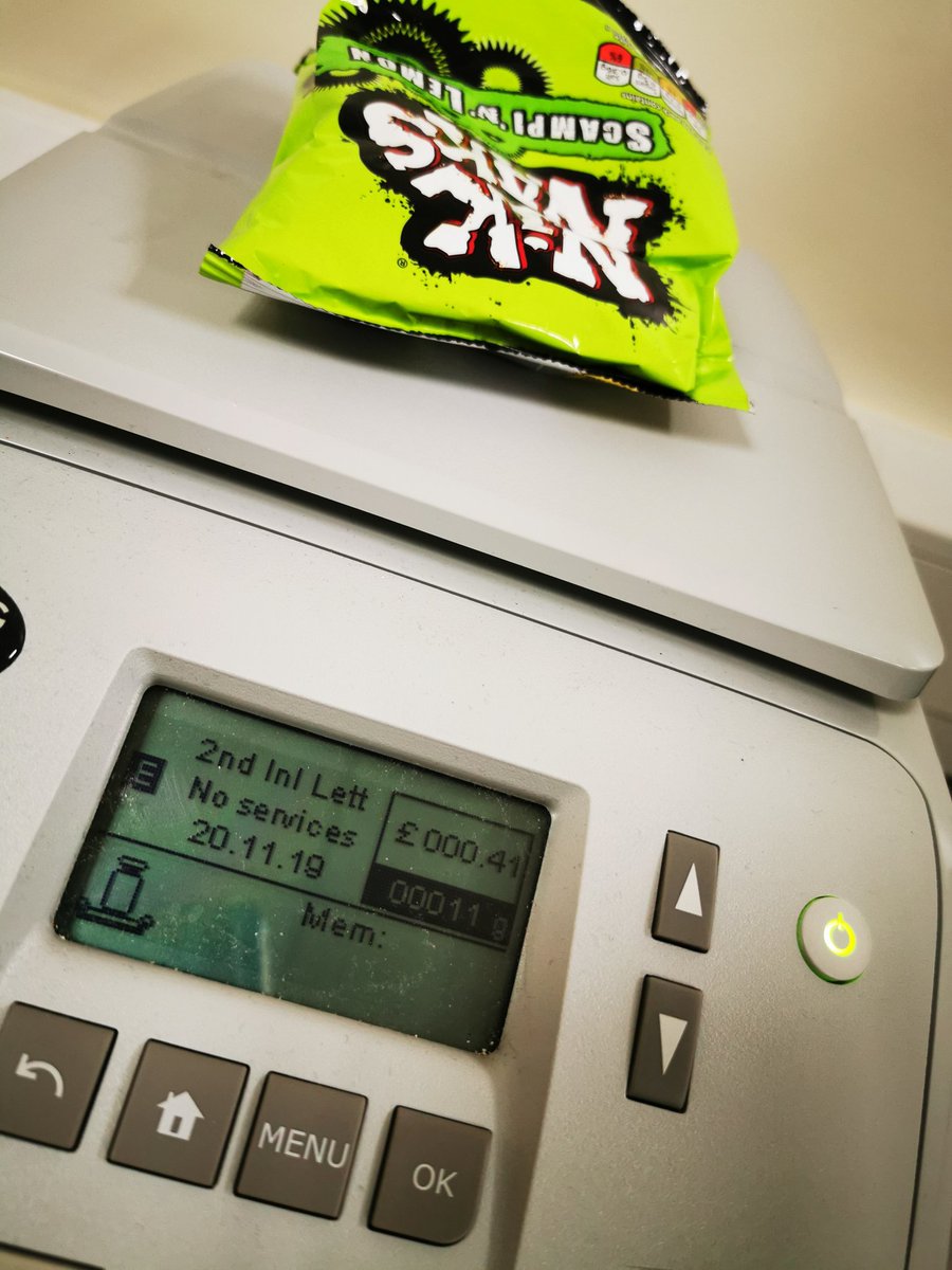EmmaCC's tweet photo. Think @KPSnacks is trying to tell me to go on a diet - no Emma, you shall only receive half the Nik Naks in this packet https://t.co/qRAaqTzMNq