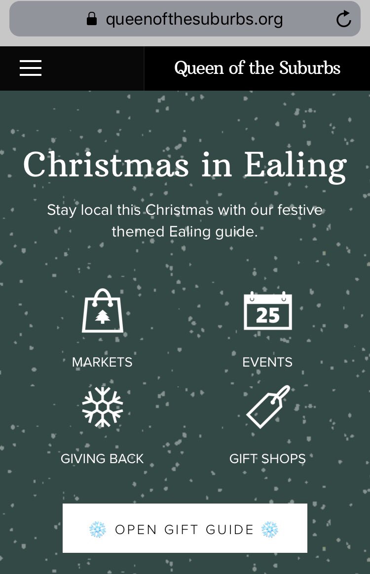 Thank you @queensuburbs for including our Christmas market in your Guide to Christmas in Ealing 🎄 #hanwell #ealing #london #justacard #Christmas #ChristmasIsComing