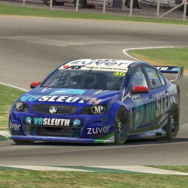 Guy Leach in the <a href="/v8sleuth/">V8 Sleuth</a> supported Holden Commodore V8 Supercar at Lime Rock Park. #iracing