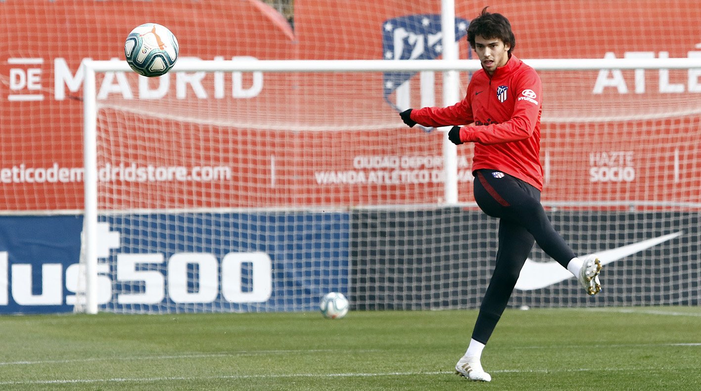 Joao Félix, en la sesión de este miércoles (Foto: ATM).