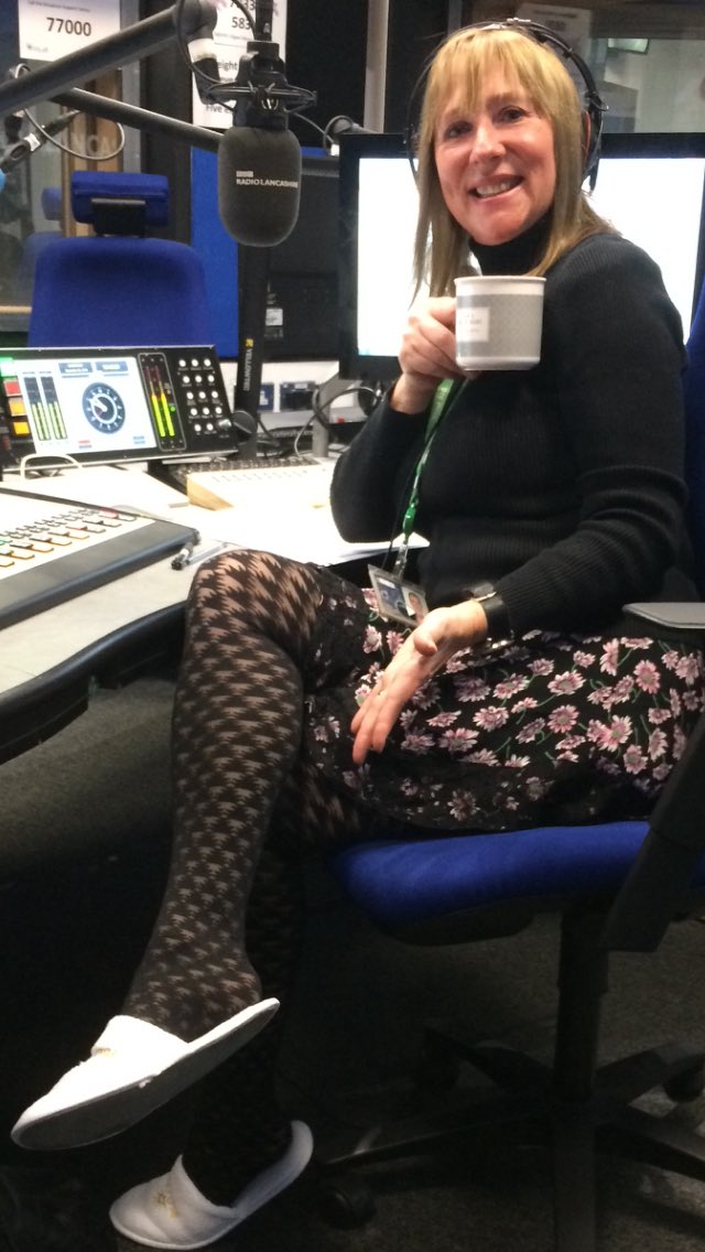 sally jean naden (@sallynaden) on Twitter photo Would you wear slippers at work or at a party, if you could get away with it? I’m quite enjoying it <a href="/BBCLancashire/">BBC Lancashire</a>!
#relaxed #workinghard #hardlyworking #brew Would you wear slippers at work or at a party, if you could get away with it? I’m quite enjoying it <a href="/BBCLancashire/">BBC Lancashire</a>!
#relaxed #workinghard #hardlyworking #brew