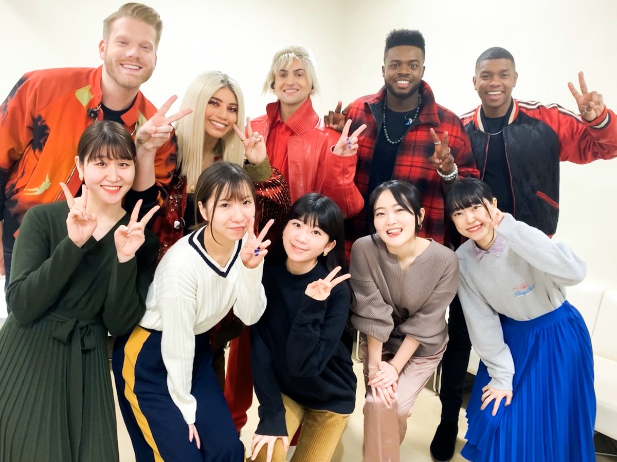 Pentatonix 日本公式 ペンタトニックス リトルグリーモンスター 先日収録されたフジテレビ Music Fair 来年1 18oa のスタジオにリトグリのメンバーが会いに来てくれました 過去にイベント共演や公演観覧など交友がある両者