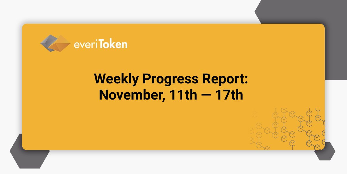 A brief but significant Weekly Progress Report coming right up! Major news on everiToken Staking, major release notes and conference reports from our team members. 

Read the details now: medium.com/@everitoken/we…