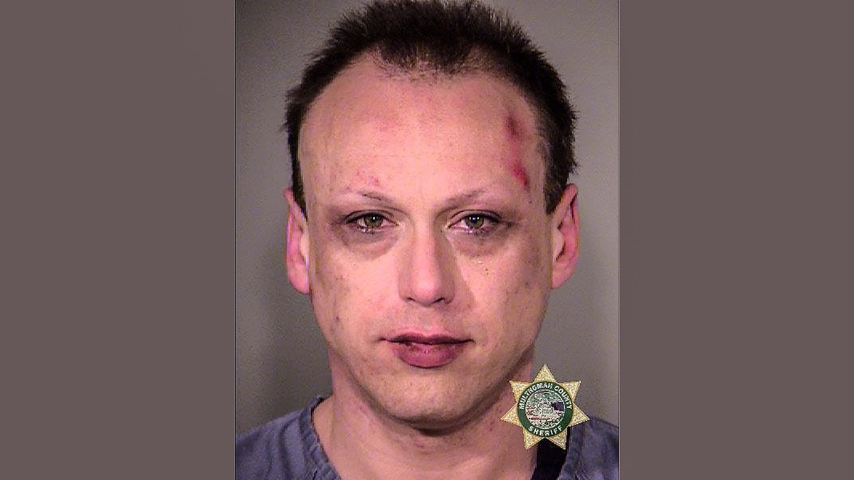 David Pugh, 37, was arrested for allegedly interfering with a police officer at an antifa riot in Portland, Ore. in Nov. 2016. Thousands of people protested and rioted in Portland for days after the presidential election results were known.  #AntifaMugshots