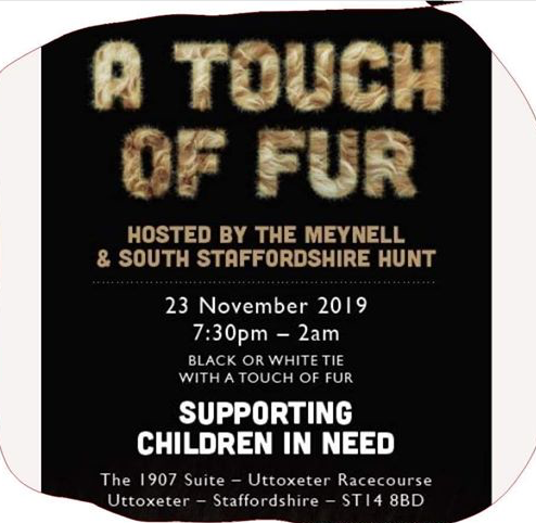 Twice convicted cub hunters the Meynell and South staffs are hosting a grotesque sounding event in aid of #ChildrenInNeed2019 I do hope they distance themselves from such event. Heres a brief hunt history.
huntingact.org/news/first-con…
league.org.uk/news/law-needs…