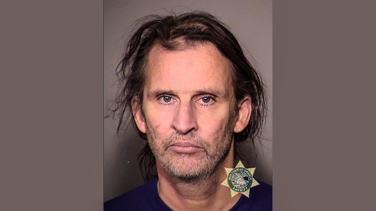 Gary Fresquez, 52, was arrested and charged with disorderly conduct in the second degree and two counts of interfering with an officer at an antifa riot in Portland, Ore. in Nov. 2018.  #AntifaMugshots