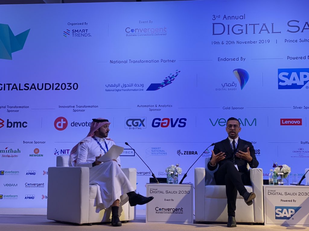 Final advice from Zubair Timol to the audience is educate and upscale #digitalsaudi2030