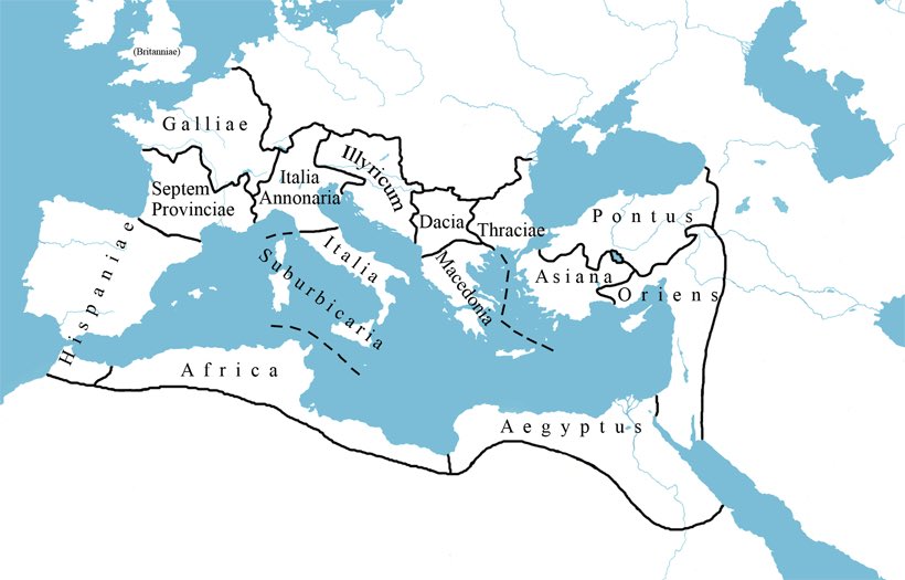 diocletian roman empire map