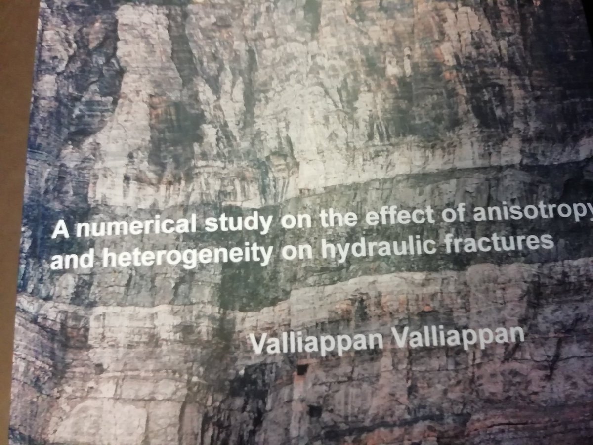 On my way to <a href="/tueindhoven/">TU Eindhoven</a> for the PhD defense of Valliappan on numerical modelling of hydraulic fracture propagation in heterogeneous rocks. Great 4-yr collaboration between Eindhoven and <a href="/tudelft/">TU Delft</a> #FOM