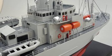 modelworkdirect's tweet image. USNS Salvor (ARS-52)is a Safeguard-class salvage ship, the second United States Navy, fine wood and resin made, our models are built planked on hull,Model by Modelworks.Call us @ 1-844-8MODELS or Visit us on Web @ modelworksdirect.com
#customshipmodel
#modelworksdirect