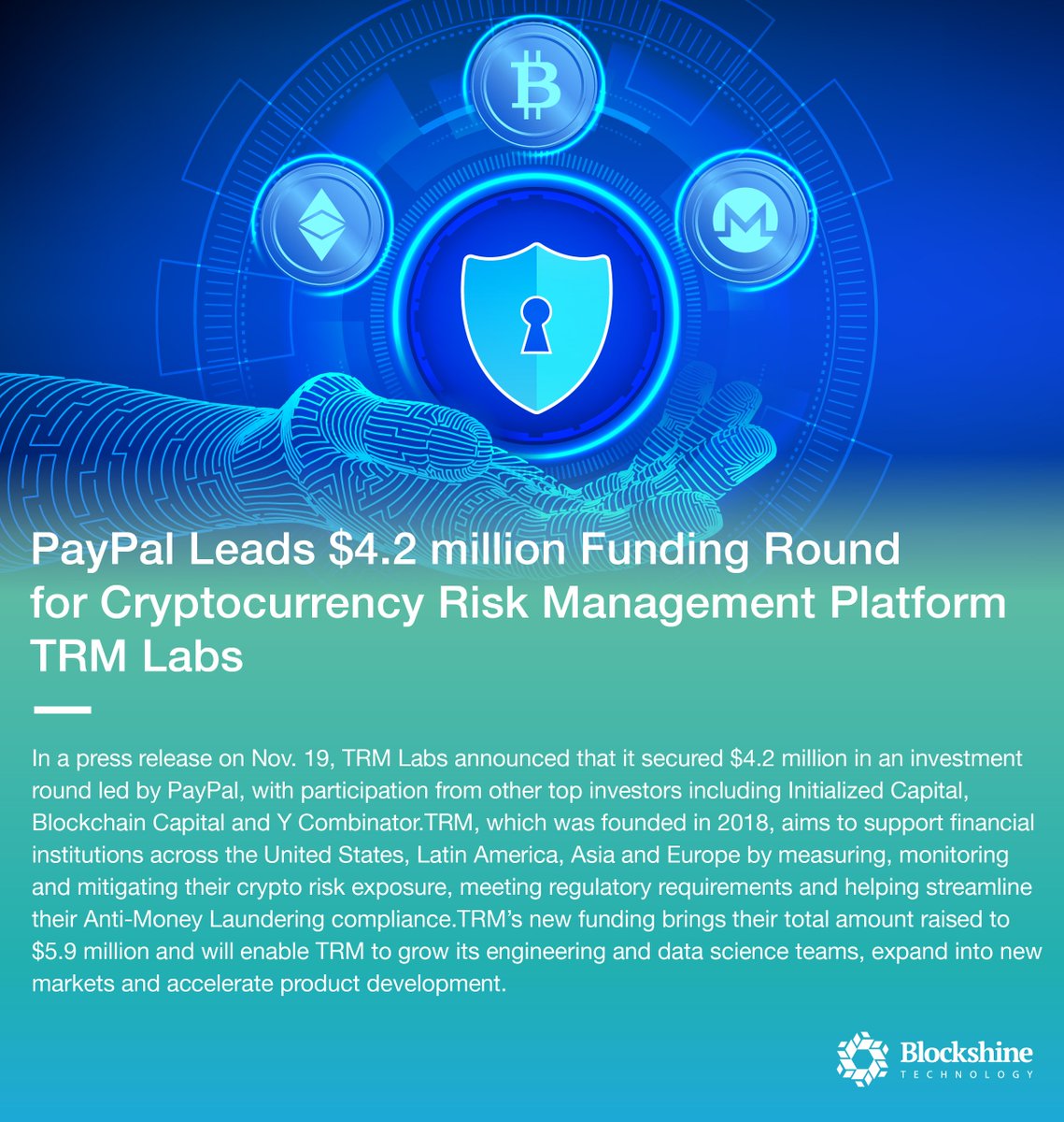 Here’s Round the Block!

#blockchain #technology #TRMLabs #investment #paypal #riskmanagement