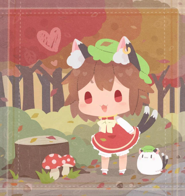 橙「きのこはっけん!」 