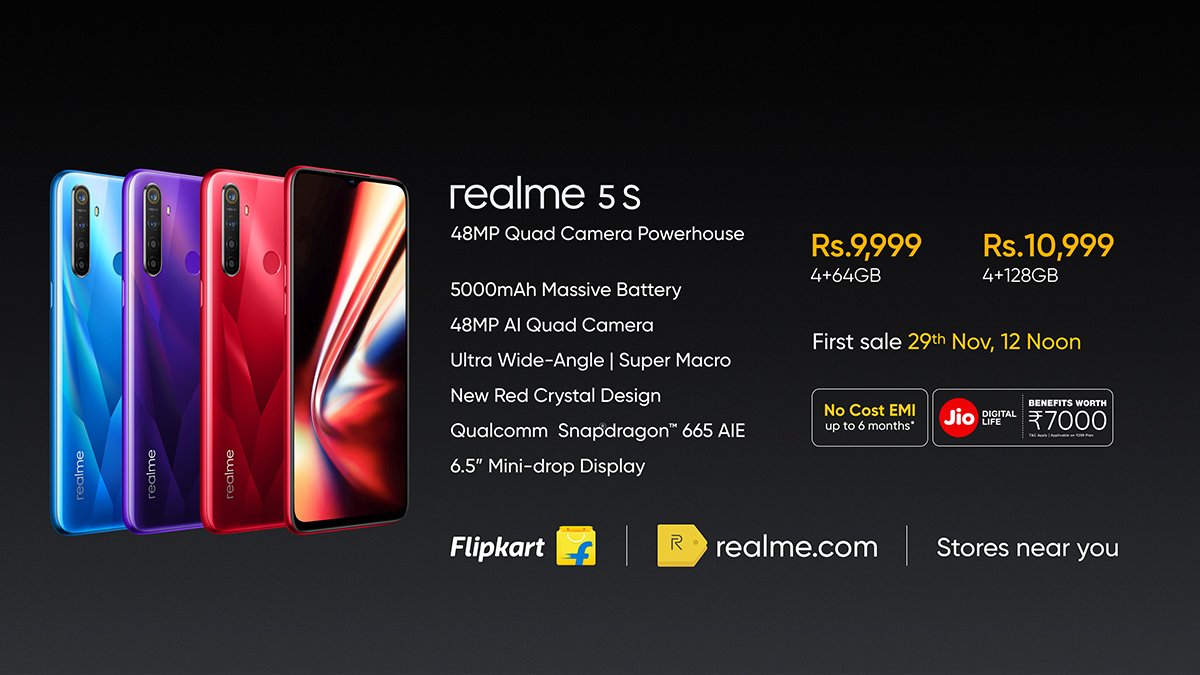 升級至4800萬像素四攝鏡頭：Realme 5s 正式發布；售價從RM578起！ 5