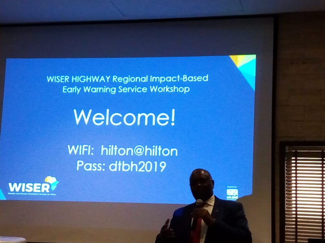 LugandaDavid's tweet photo. Mr. Sam Mwangi, Deputy Director @MeteoKenya during the official opening of a three-day Regional Impact-Based #EarlyWarningServices (RIBEWS)workshop in Nairobi.The workshop has brought together participants from Rwanda, Uganda, Tanzania, Kenya @WMO @metoffice https://t.co/PI59XUXv3A