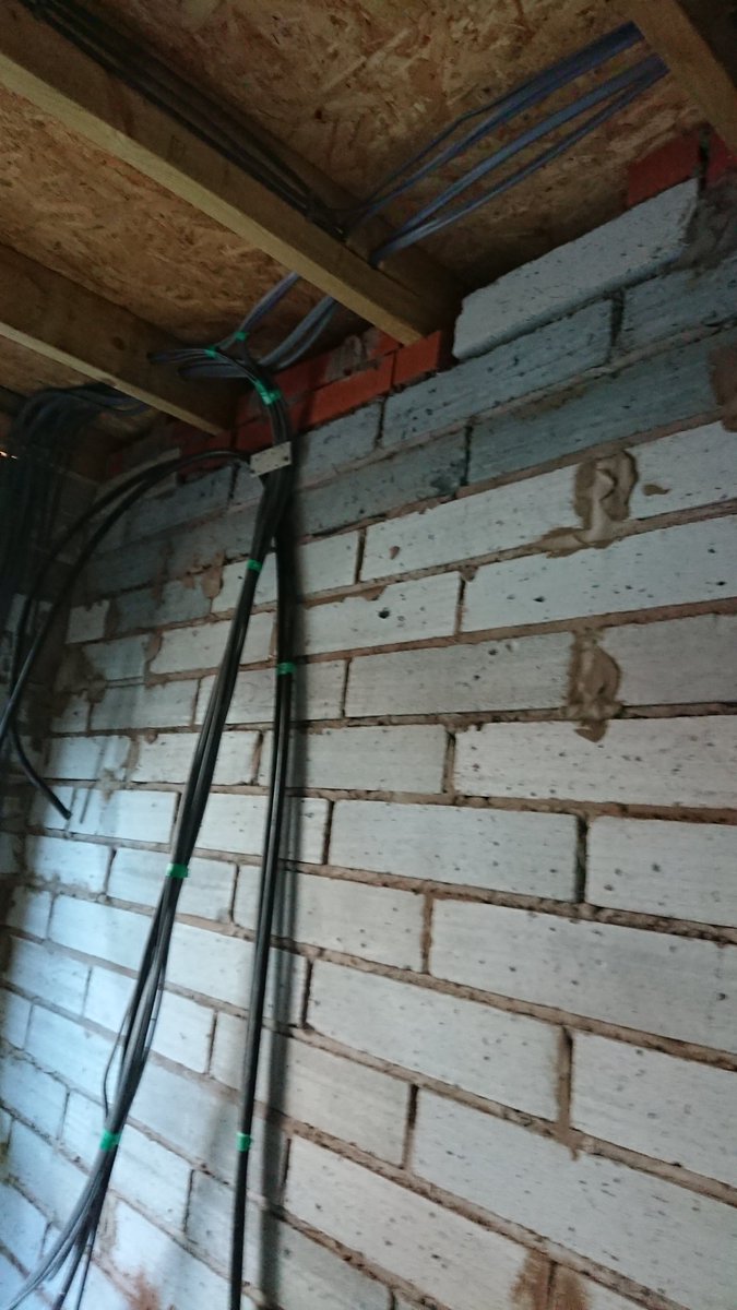 ELMATelectrical's tweet image. Another extension... (fix1, cables, back boxes done)