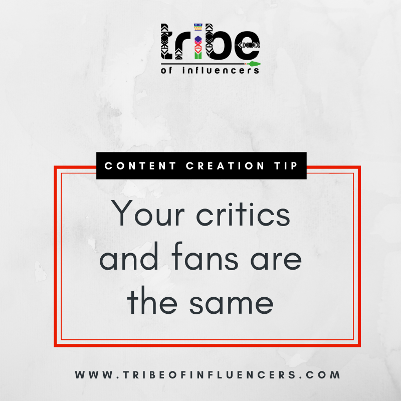 zimblogawards's tweet photo. Your audience will always come with both adoration and criticism, the key is to learn which is constructive criticism so you can make better content. #ContentCreatorsZW #ZimCreatives #ZimYouTuber #ZimbabweanYouTuber #YouTubeZW #PodcastZW #ZimPodcaster #ZimBloggers https://t.co/0dAgTNe2Xx