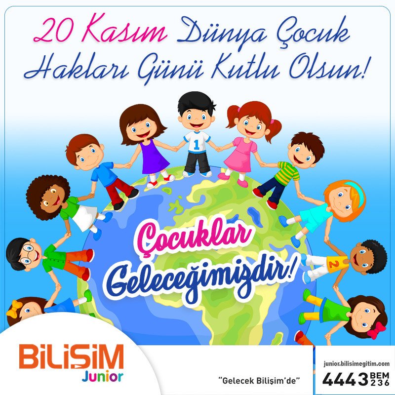 Çocuklarımızın hep gülümsediği ve haklarının korunduğu bir dünya umuduyla 20 Kasım Dünya Çocuk Hakları Günü kutlu olsun.

#DünyaÇocukGünü #20KasımDünyaÇocukHaklarıGünü