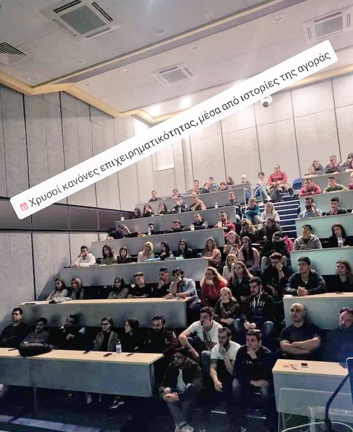 sim010101's tweet photo. #Happeningnow 
#FullHouse with our
 @EuropeanUniCy students and entrepreneurs
#startups
#entrepreneurship
#GuestSpeaker
Great presentation Lefteris Papageorgiou 🇬🇷!
in #Cyprus 🇨🇾
#Entranet #startup story! https://t.co/LXC9aj4Q1f