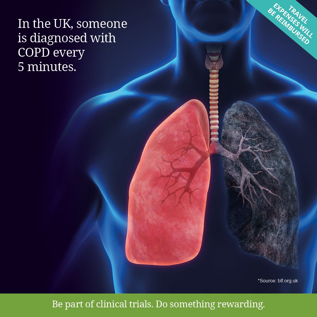 It's #WorldCOPDDay 

We invite you to find out more about Chronic Obstructive Pulmonary Disease (COPD) clinical trials here: bit.ly/2WdgtDG

*blf.org.uk