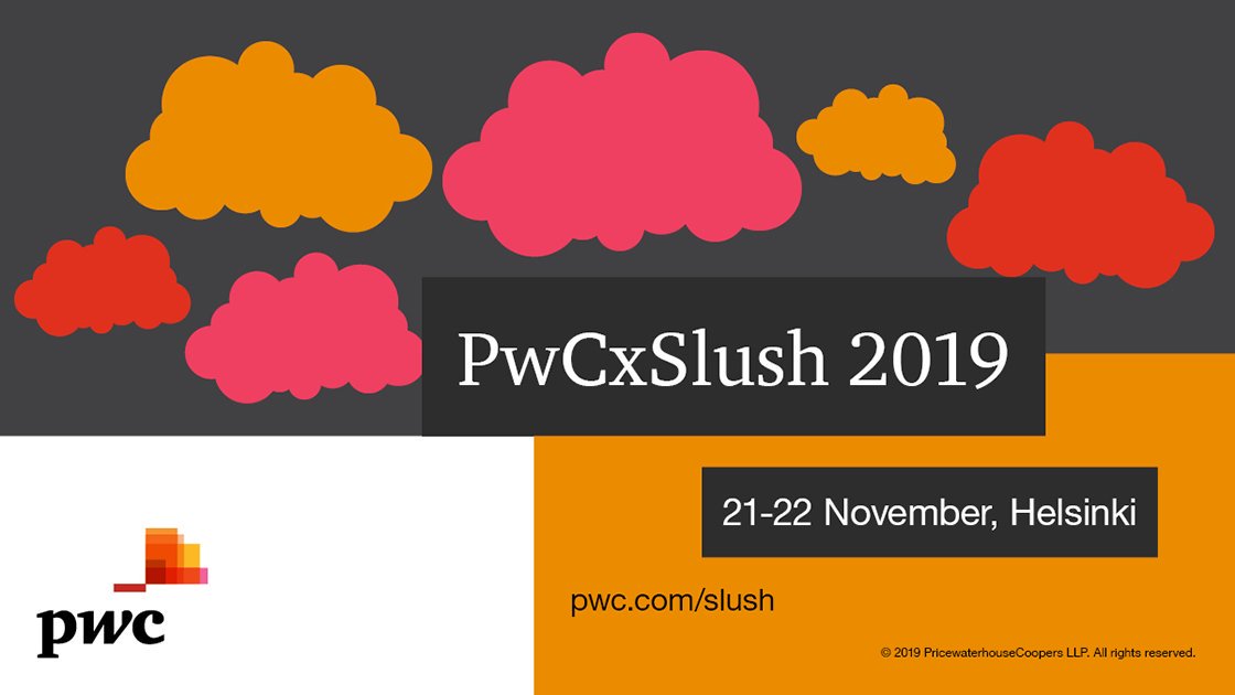 PwC_Suomi's tweet photo. Is your #Slush19 agenda still missing some sessions? Check our 7A22 booth programme! There will only be 20 places at each session so grab one while you can! https://t.co/a8VxkSpGJ1 #PwCxSlush https://t.co/Agr5zmehEH