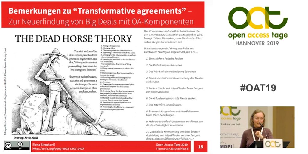 OATage's tweet photo. Die Aufzeichnung der Keynote "Eine Erfolgsgeschichte? Open Access zwischen kollektivem Handeln, (un-)sichtbaren Infrastrukturen und neoliberalen Verwandlungen" von #ElenaŠimukovič steht nun im @TIB_AVPortal zur Verfügung >> https://t.co/meqMJeXfq5
#oat19 #openaccess https://t.co/wN11UJ1z6D